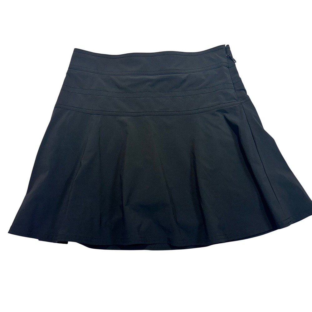 Athleta Black Active Skort Side Zip Recycled Blend S/983365-02 Womens‎ Size 2